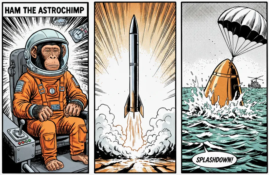 Ham the Astrochimp Comic