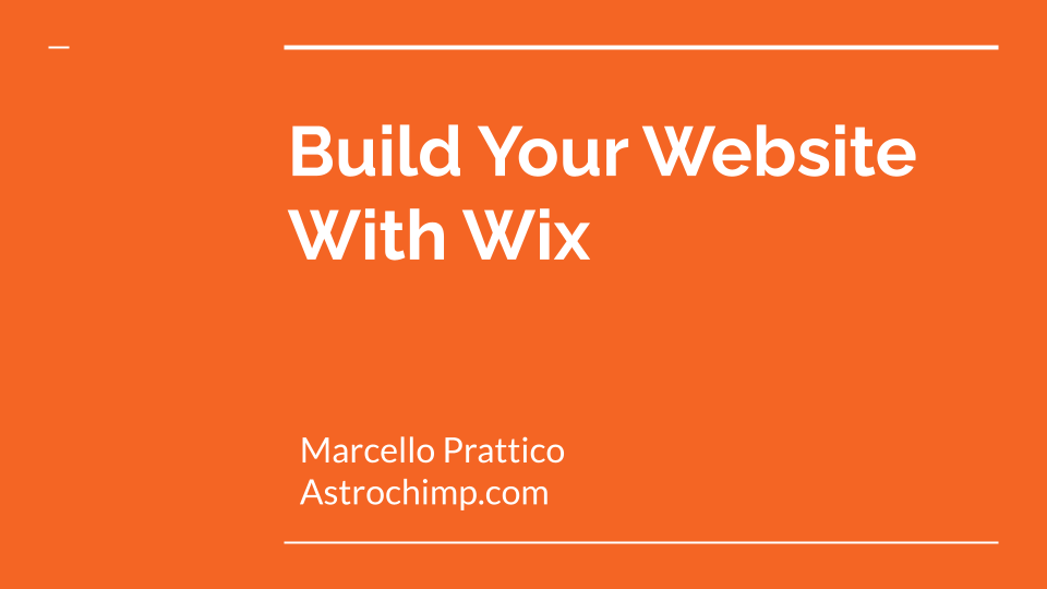 Build websites with WIX